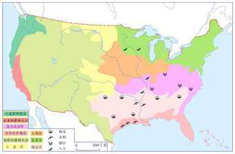 美国农业地图