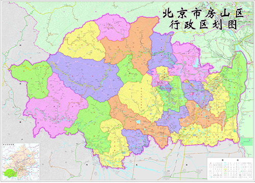 北京房山区行政区划图