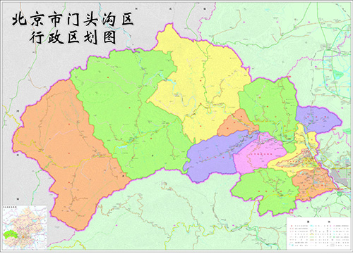 北京门头沟区行政区划图